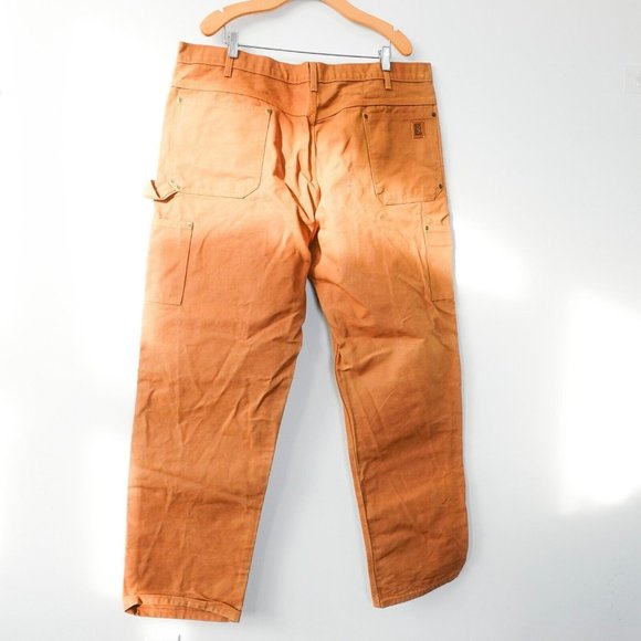 Big Bill Pants Mens 40 Brown Cotton Work Carpenter Trouser Straight Canvas 40x32 - Picture 6 of 10